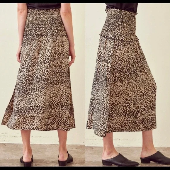 BOHO Leopard Print Skirt - Picture 6 of 7